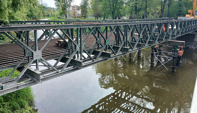 Most představuje výjimečnou stavbu. | © František Vondrák, Třebíčský deník