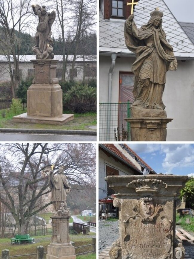 2. místo v kategorii Sochy a drobná architektura – Manětín, čtveřice soch z tzv. Vysoké cesty | © Plzeňský kraj