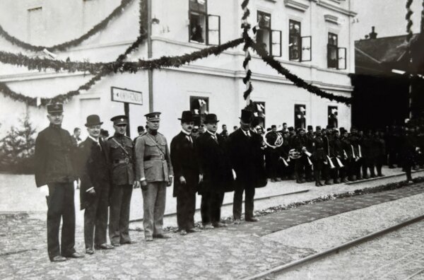 Historické vyobrazení Krásenského nádraží | © Archiv Antonína Vencálka