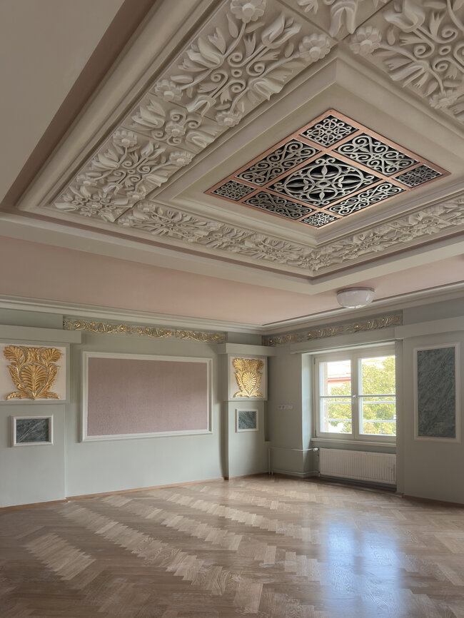 Detail zdobného stropu | © Marek Mědílek, NPÚ ÚOP v Lokti