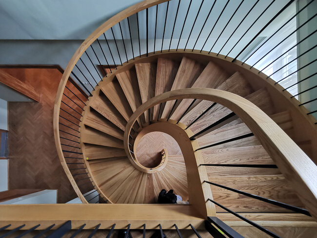 Schodiště na balkon společenského sálu | © Lubomír Zeman, NPÚ ÚOP v Lokti