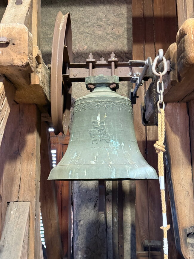 Zvon Václav z roku 1946 – náhrada za umíráček rozstřelený na konci války | © Tomáš Koňařík