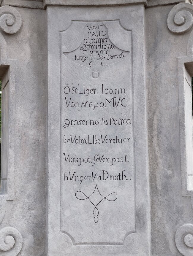 Nápis připomínající morovou nákazu | © Národní památkový ústav