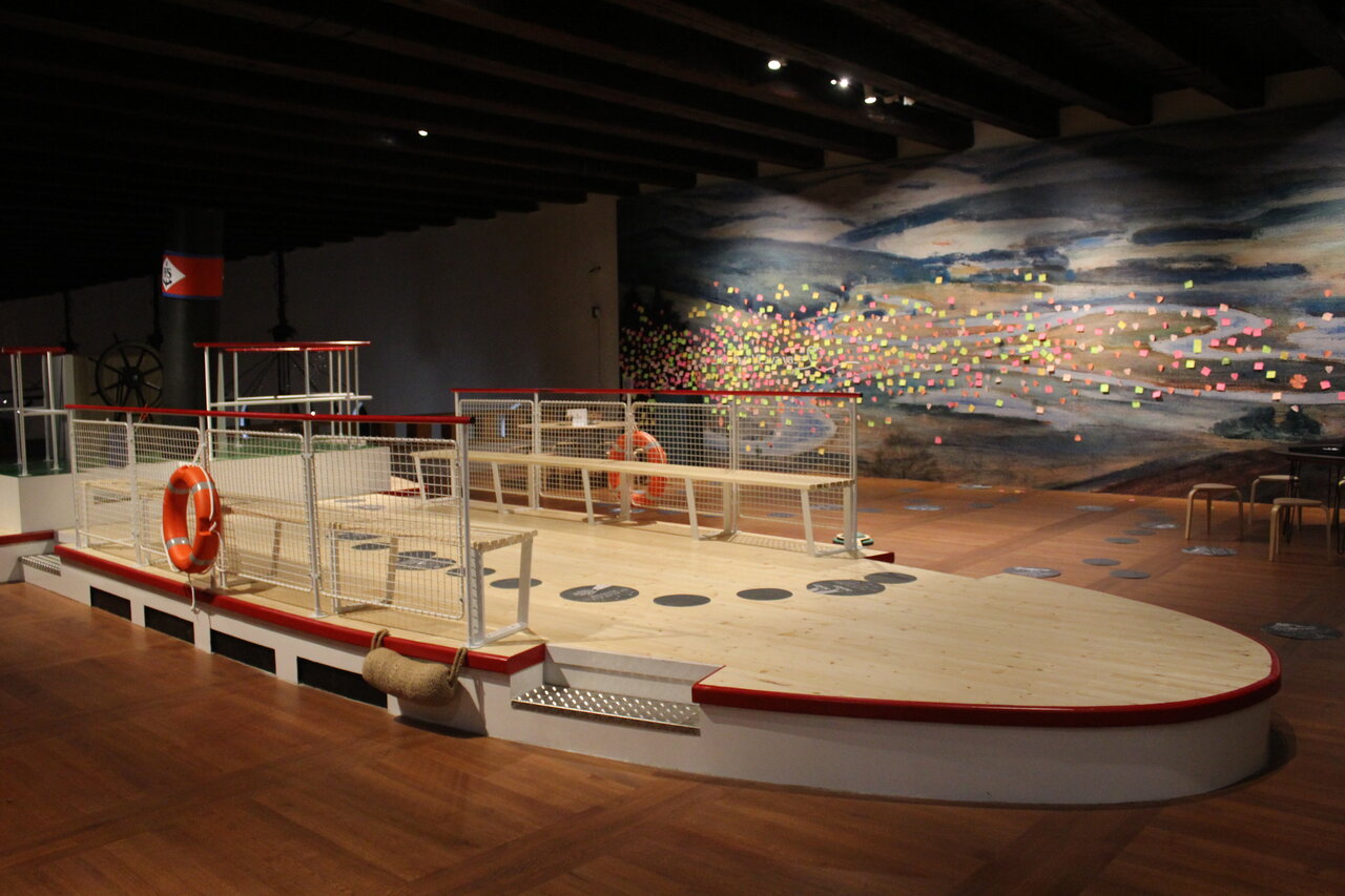 Maketa vltavského parníku tvoří středobod edukativní části výstavy. | © Národní památkový ústav