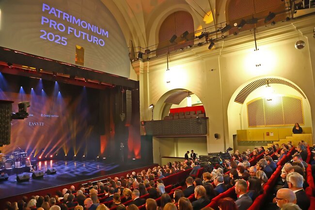 Udílení cen Patrimonium pro futuro 2025 v divadle Hybernia | © Národní památkový ústav