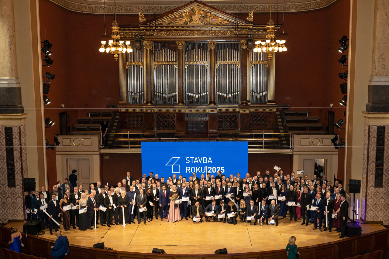 Vyhlášení titulů a zvláštních cen na slavnostním galavečeru Stavba roku 2025 v Rudolfinu | © ABF Nadace