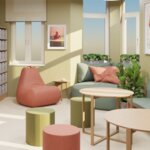 Vizualizace budoucí podoby broumovské knihovny, která bude sloužit jako kulturní a kreativní centrum. | © Kancelář Kreativní Evropa