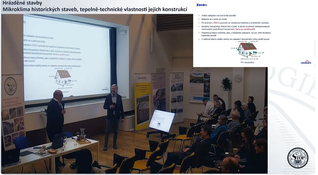 Pavel Šťastný s Ondřejem Šefců | © Společnost pro technologie ochrany památek – STOP