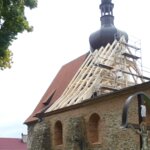 Kostel sv. Mikuláše v průběhu obnovy střehy | © Město Poběžovice