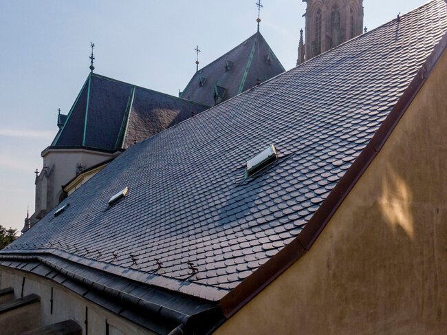 Zdíkův palác v Olomouci - detail střechy | © H&B delta