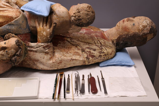 Průběh snímání přemaleb | © NGP