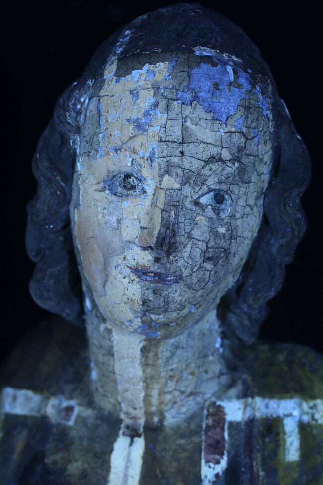 Hlava Madony, UV luminiscence | © NGP