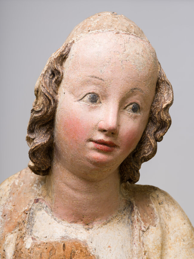 Restaurovaná hlava madony z Havraně | © NGP