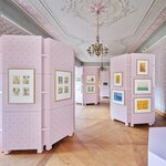 Český Krumlov, Palác ilustrace – expoziční sál s patentovanými modulárními systémy PALACE | © Vojtěch Veškrna
