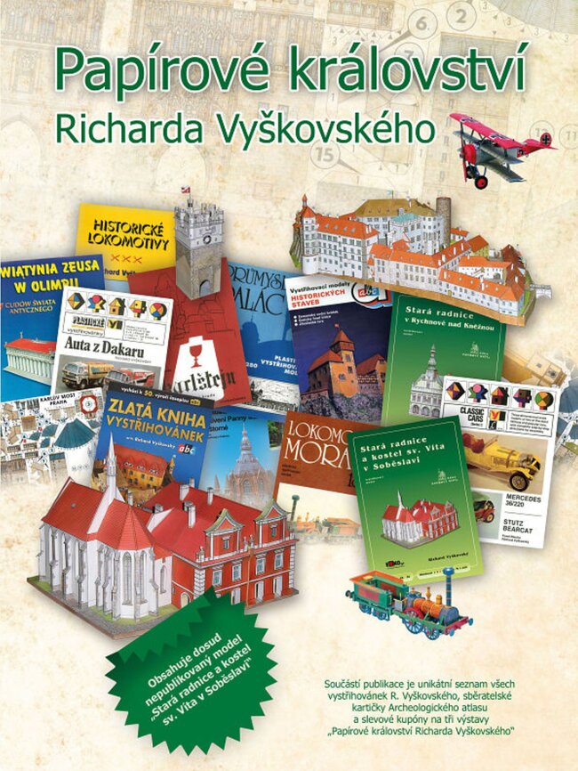 Tým tzv. papírových archeologů vydal ve spolupráci vydavatelstvím Erkotyp publikaci Papírové království s kompletním seznamem vystřihovánek Richarda Vyškovského. | © Archiv Erkotyp