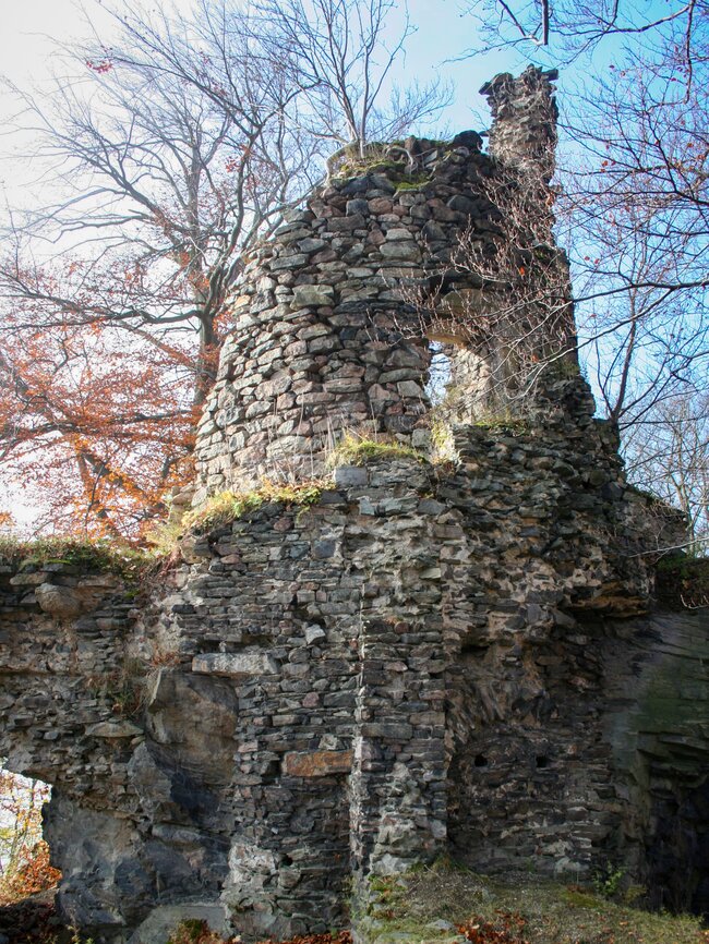Zřícenina hradu Rýzmburk | © Archiv Františka Záruby
