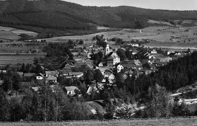 Pohled na Zahrádku z 60. let 20. století, pohlednice | © Archiv Spolku Přátelé Zahrádky