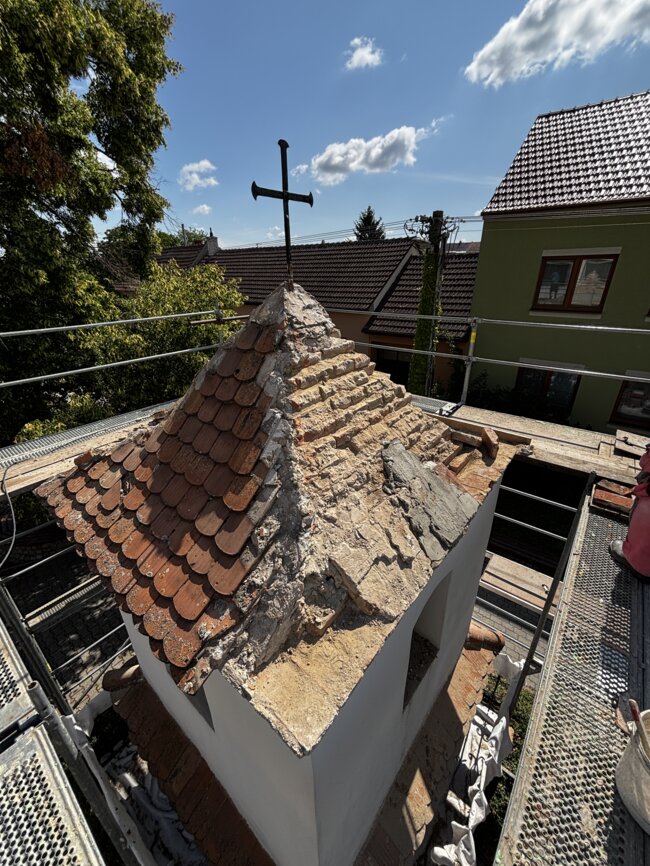 Původní stav při demontáži střechy | © STAK - D - Josef Šlahůnek 