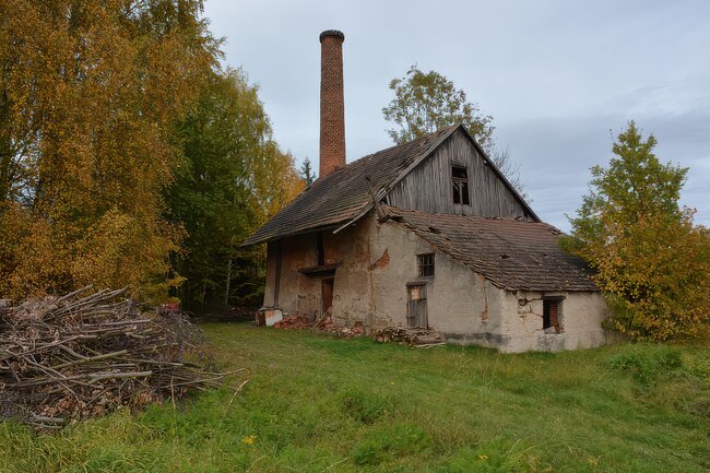 Boubín u Horažďovic, cihelna – jeden z celkových pohledů na areál před obnovou | © Miroslav Boček