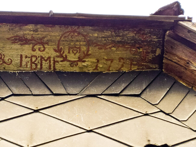 Mladějov na Moravě, bývalá rychta – detail vročení 1721 | © Lukáš Kirchner