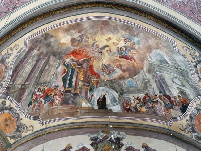 Zrestaurovaná freskova výzdoba kostela Nanebevzetí Panny Marie | © Jaroslav Kocourek