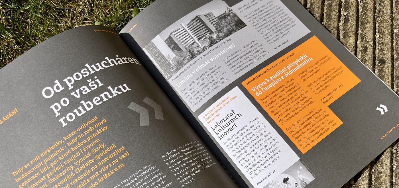 Nová rubrika jarního časopisu PROPAMÁTKY 2026 | © Barbora Hromádková