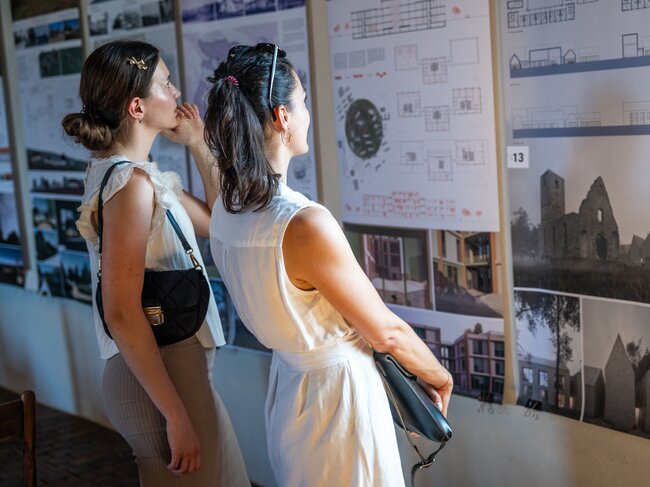 Na setkání byly k vidění studentské práce, které se dostaly do užší nominace soutěže. | © Fakulta architektury ČVUT - Ryszawy