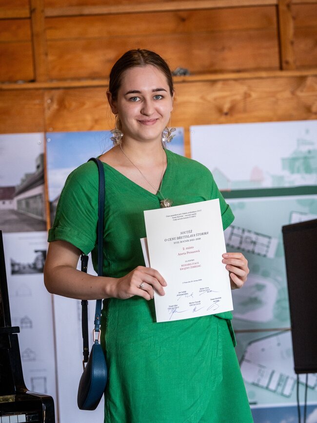 2. místo: Rehabilitace krajiny Žibřidic  – Aneta Prouzová, Ateliérová práce, Atelier Čtverák - Tomsa, LS 2026  | © Fakulta architektury ČVUT - Ryszawy