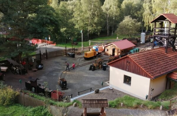 Skanzen z ptačí perspektivy | © Hornicko-historický spolek Stříbro