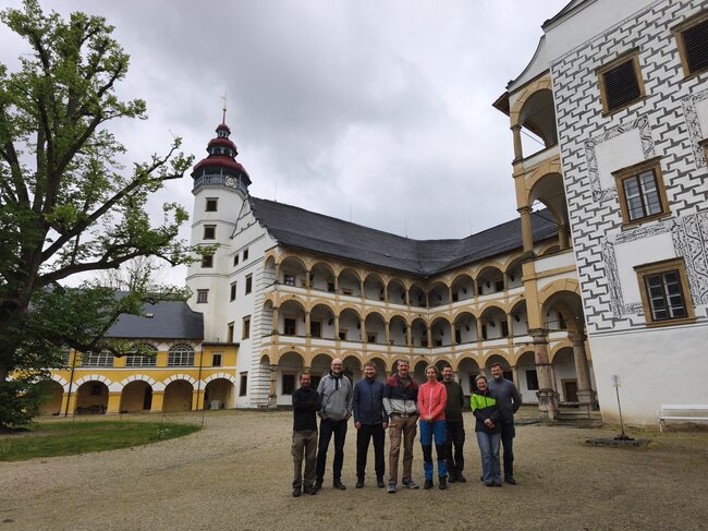 Olomoučtí pracovníci Národního památkového ústavu na státním zámku Velké Losiny | © Národní památkový ústav, územní odborné pracoviště v Olomouci
