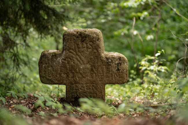 Kamenný kříž u silnice ze Skalky do Lipné v Karlovarském kraji | © Martin Vrbický