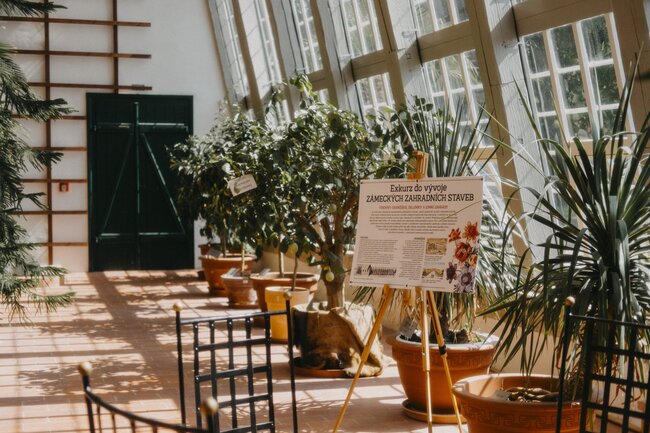 Expozice Zahradnictví v oranžerii | © Archiv Zámku Dobříš  – Dagmar Malinová