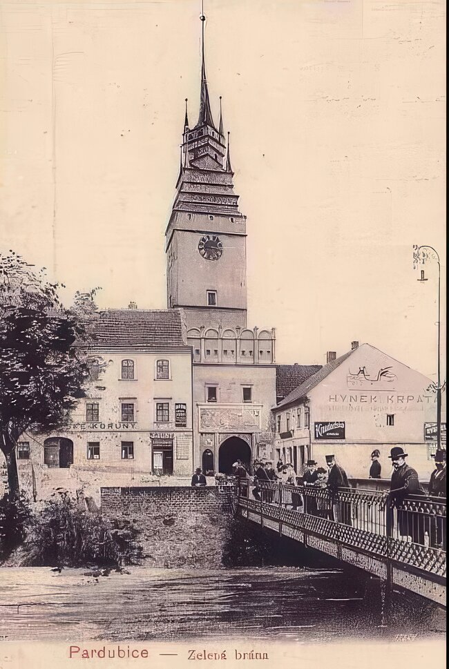 Historický snímek Zelené brány v roce 1905 | © Archiv NPÚ ÚOP v Pardubicích