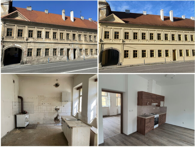 Srovnávací snímek před a po obnově | © Kraj Vysočina