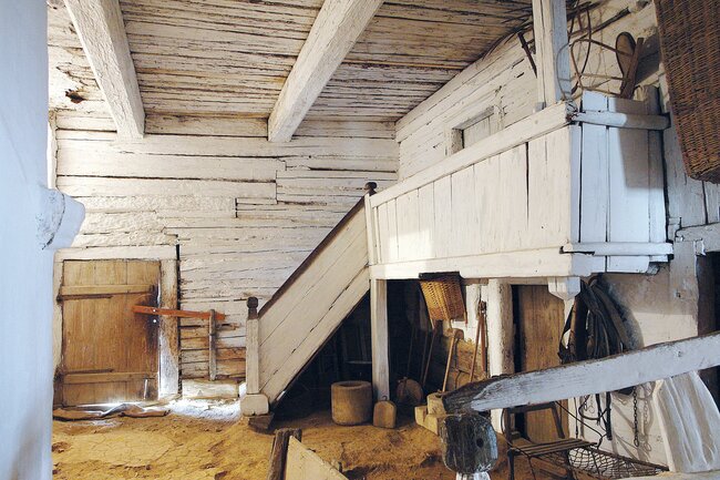 Interiér hospodářské části Hamousova statku ve Zbečně | © Archiv Fakulty architektury ČVUT