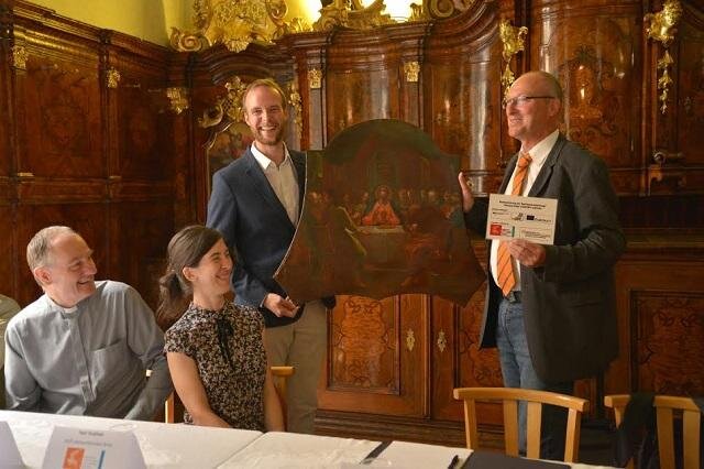 Předávání restaurovaného barokního mobiliáře