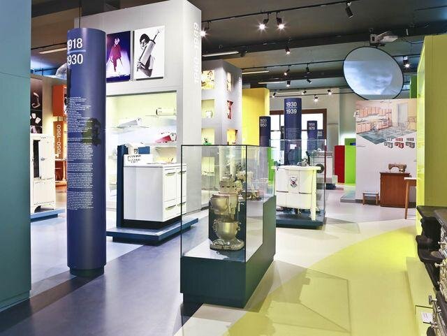 Pohled do expozice muzea s výrobky firmy ETA
