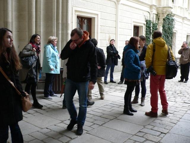 Na závěr byli zástupci médií pozváni na návštěvu připravované expozice zámku.