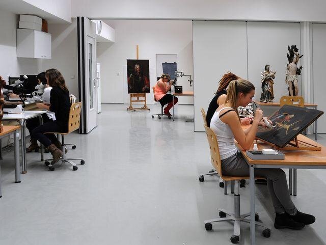 Výukové ateliéry VOŠ restaurátorské