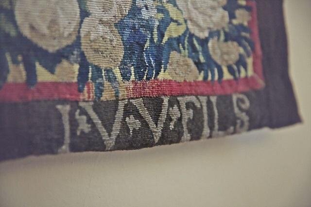 Detail tapiserie na hradě Šternberku