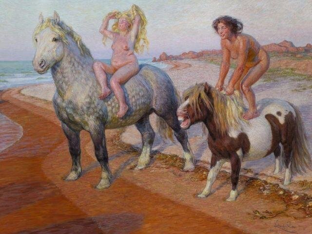 František Kupka – Balada (Radosti života), 1901–1902, olej, dřevo