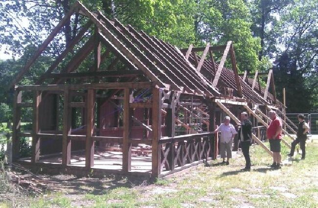 Historický kuželník v Ratibořicích – během rekonstrukce.