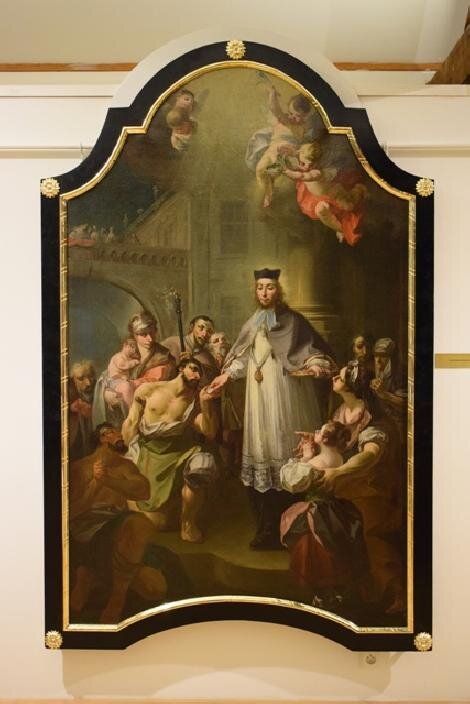 Sv. Jan Nepomucký rozdávající almužnu – Městské muzeum ve Dvoře Králové na Labem