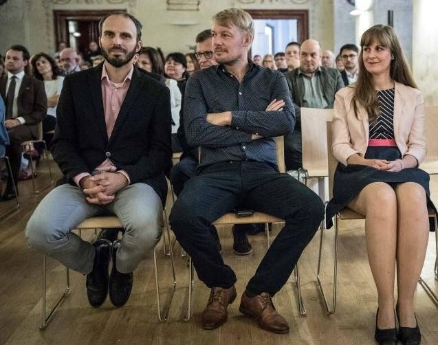Zástupci Institutu pro památky a kulturu: Aleš Kozák, ředitel (vlevo), Jan Štifter, koordinátor projektu MÁME VYBRÁNO a Jitka Skořepová, šéfredaktorka redakce PROPAMÁTKY.