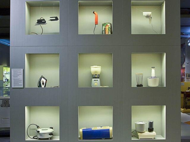 Expozice s elektrospotřebiči v muzeu