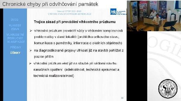 Lukáš Balík při svém referátu