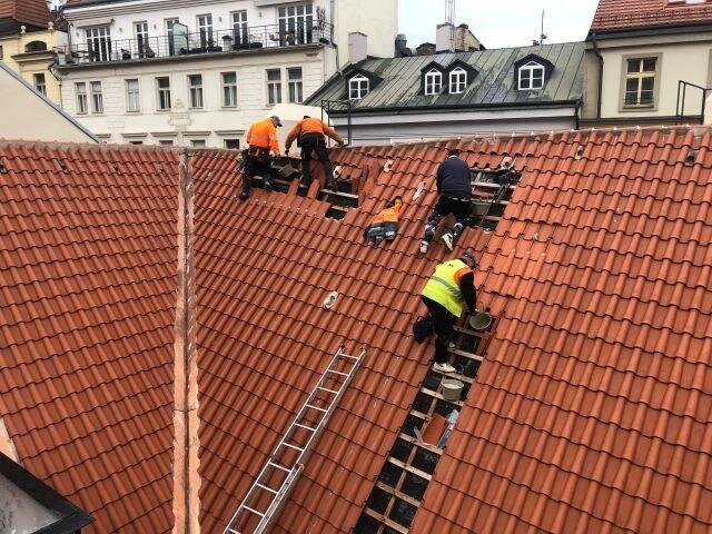 Napojení střech 