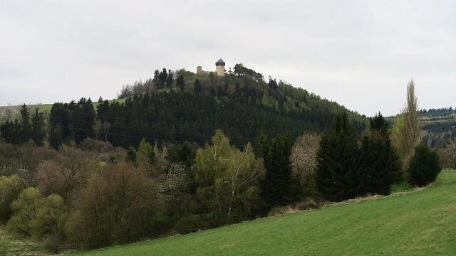 Zřícenina hradu Hartenstein v roce 2017