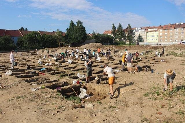 Archeologický výzkum v brněnské Vojtově ulici
