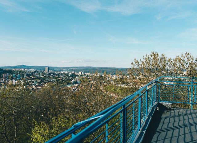 Vyhlídka z terasy Biskupského gymnázia v Brně 